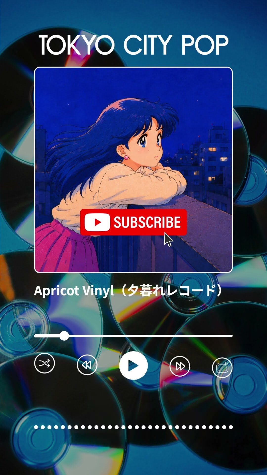 80s Japanese City Pop｜Apricot Vinyl (夕暮れレコード) 🍑🎶 #shorts