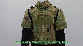 Bulletproof Clothing All Body Suit Complete Danger Proof Clothing Vest Combat Vest