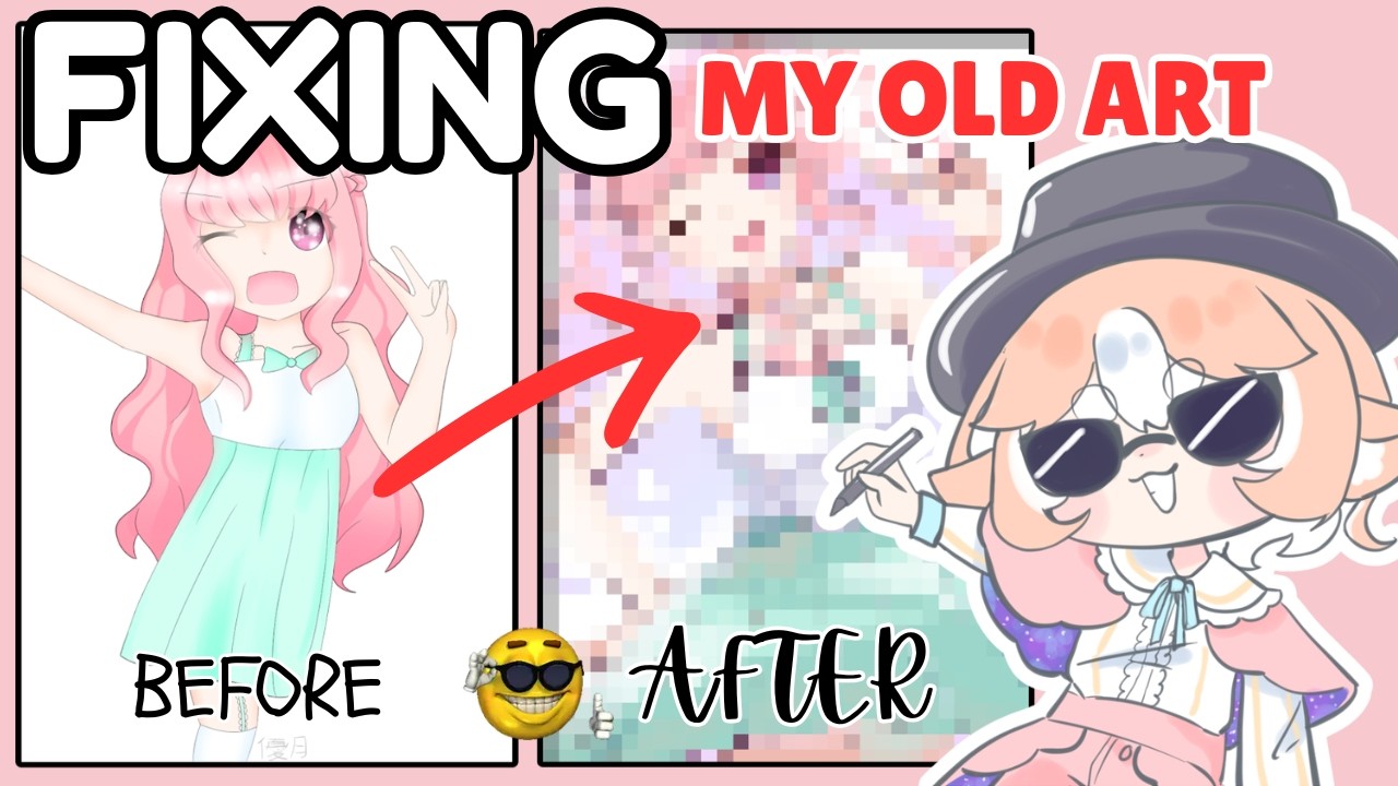 ENHANCING my OLD ART from 2018 - YouTube