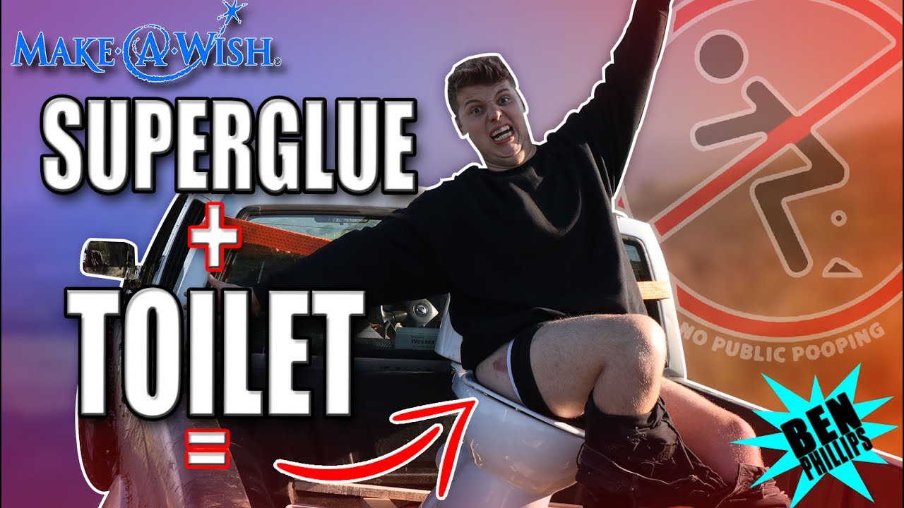 SUPERGLUED HIM TO THE TOILET **PRANK!** (RAGE) - SUPERGLUED HIM TO THE TOILET **PRANK!** (RAGE)