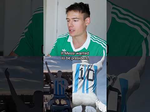 German Reacts to Giant Messi Statue