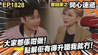 愛．回家之開心速遞 第1828集｜大家都係咁做！點解佢有得升職我就冇！｜處境喜劇｜港劇｜爆笑｜劇集｜愛情｜TVB港劇精華｜喜劇｜電視劇｜羅樂林｜劉丹｜林淑敏｜許家傑