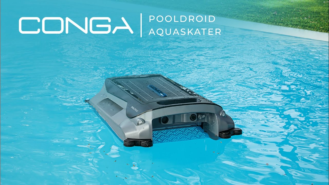 Robô skimmer flutuante para piscina - Conga Pooldroid AquaSkater