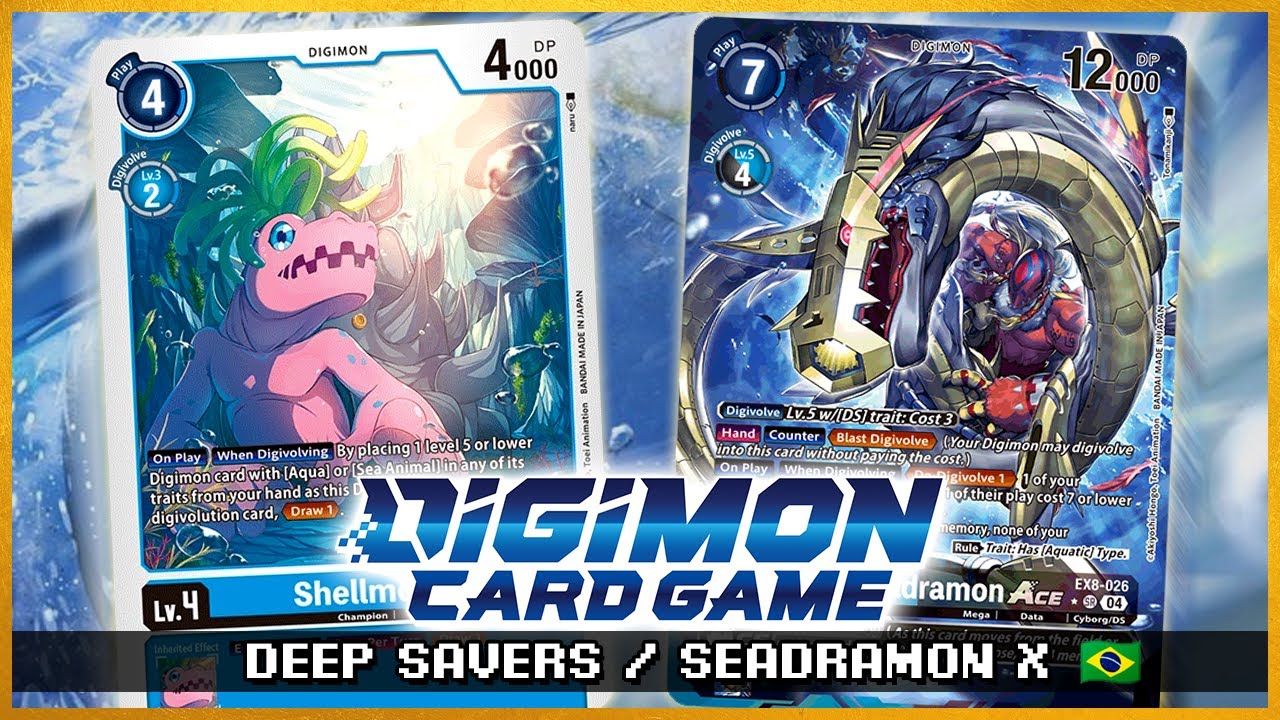 DIGIMON TCG - Deep Savers (DS) | Seadramon X Deck - YouTube