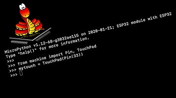 Janky Maker : Using TouchPad. Touch Sensitive GPIO Pins on ESP32 using MicroPython