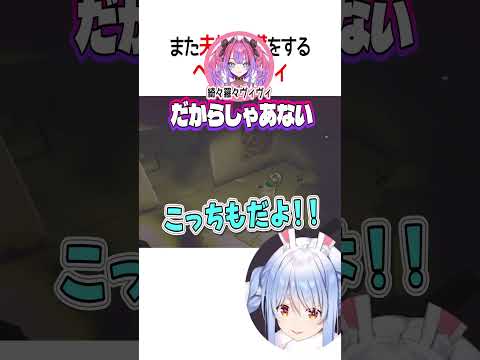 また夫婦喧嘩をするぺこヴィヴィ【ホロライブ切り抜き/Hololive】#shorts