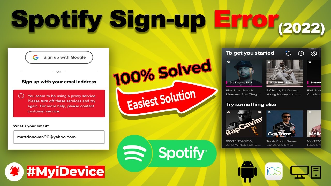 You Seem To Be Using A Proxy Service Please Turn Off The Services| Spotify Sign Up Error 100% Solved