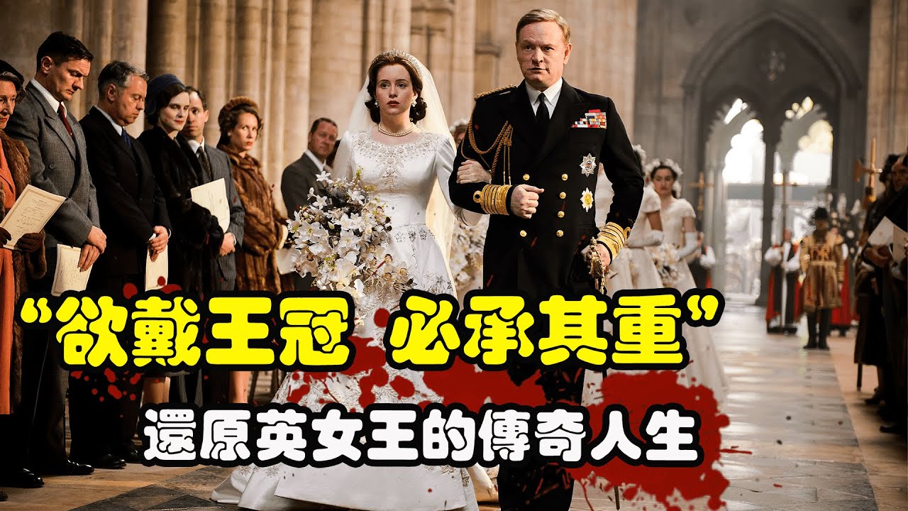 英国女王伊丽莎白二世的传奇人生,26岁登基,77岁丘吉尔是她第一任首相!高分历史美剧王冠第一季全集解说 - YouTube