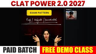 CLAT Power 2027 Batch | Legal Reasoning | Paid Batch | Free Demo Class