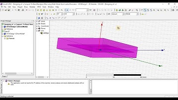 Four basic steps to design a model/antenna in HFSS | CST [l-1/p-1]
