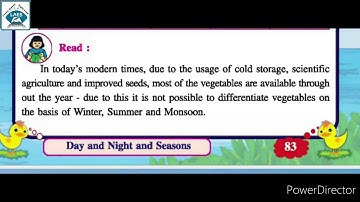 Std 5th EVS Ch-10 Day and Night and Seasons Part-2