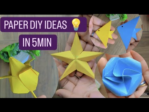 EASY PAPER CRAFT IDEAS 💡 IN 5 MINUTES 🫰 - YouTube