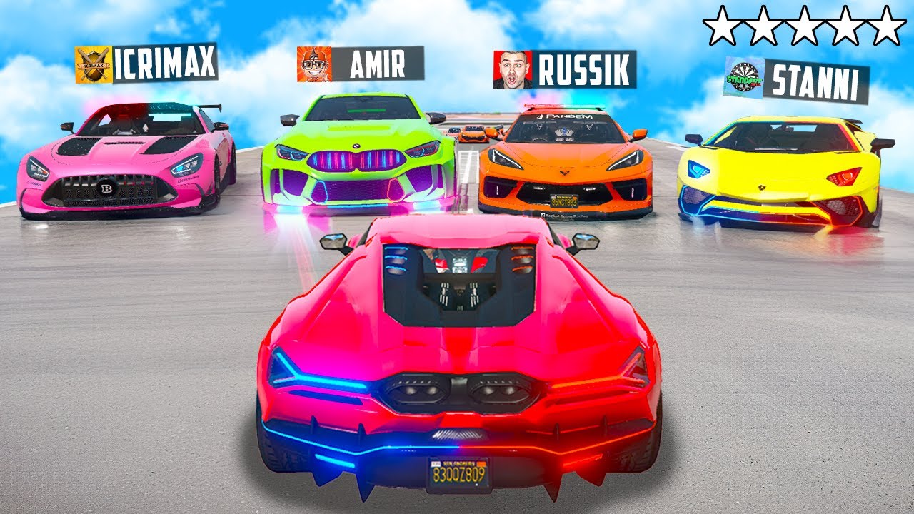 wir JAGEN YOUTUBER mit OP POLIZEI AUTOS in GTA 5!