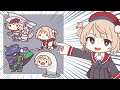 猫背ミームに反論するういママ【手描き切り抜き/しぐれうい】