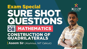 Exam Special | Maths | Class 8 | Construction of Quadrilaterals #examspecial #surequestions #maths