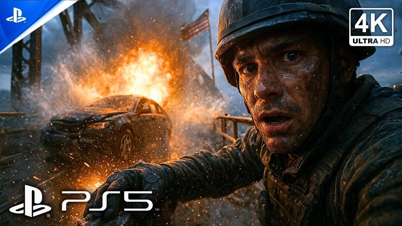 The BRIDGE COLLAPSED UNDER the STORM | Realistic ULTRA GRAPHICS 4K 60FPS - Battlefield