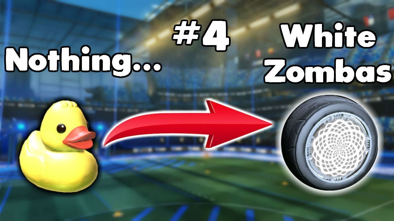 Trading From Nothing to White Zombas 4 Rocket League From Nothing to