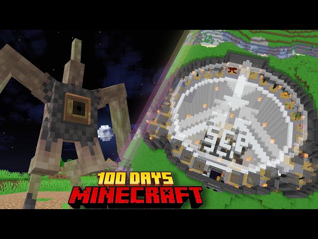 Mình Bắt Tất Cả SCP Trong 100 Ngày Minecraft Sinh Tồn !!