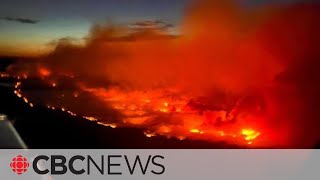 Fast-growing wildfire may hit Fort Nelson, B.C., Monday, officials say