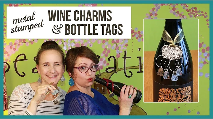 DIY Metal Stamped Wine Charms - From Beaducation L...