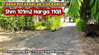 Tanah pekarangan Siap bangun dekat jln PU ,Sudah padat penduduk