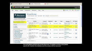 JoomlaLMS -- How to Manage Course Rates and Reviews