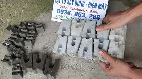 cách ra khuôn viên kê bê tông, phụ gia đúc con kê bê tông