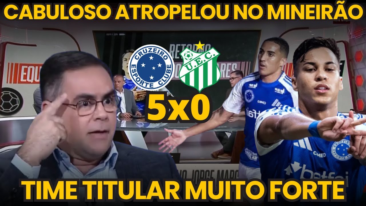 MIDIA FICA SEM PALAVRAS COM GOLEADA DO CRUZEIRO! "VAI BRIGAR POR TUDO"! CRUZEIRO 5x0 UBERLÂNDIA
