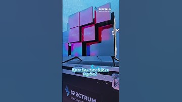 Mirror face kinetic led screen with immersive cave     #ledscreen #leddisplay