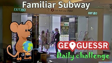 Geoguessr Daily Challenge - Speed Running July Challenge - I Have Travelled On This Subway Line