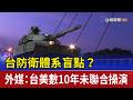 台防衛體系盲點？ 外媒：台美數10年未聯合操演