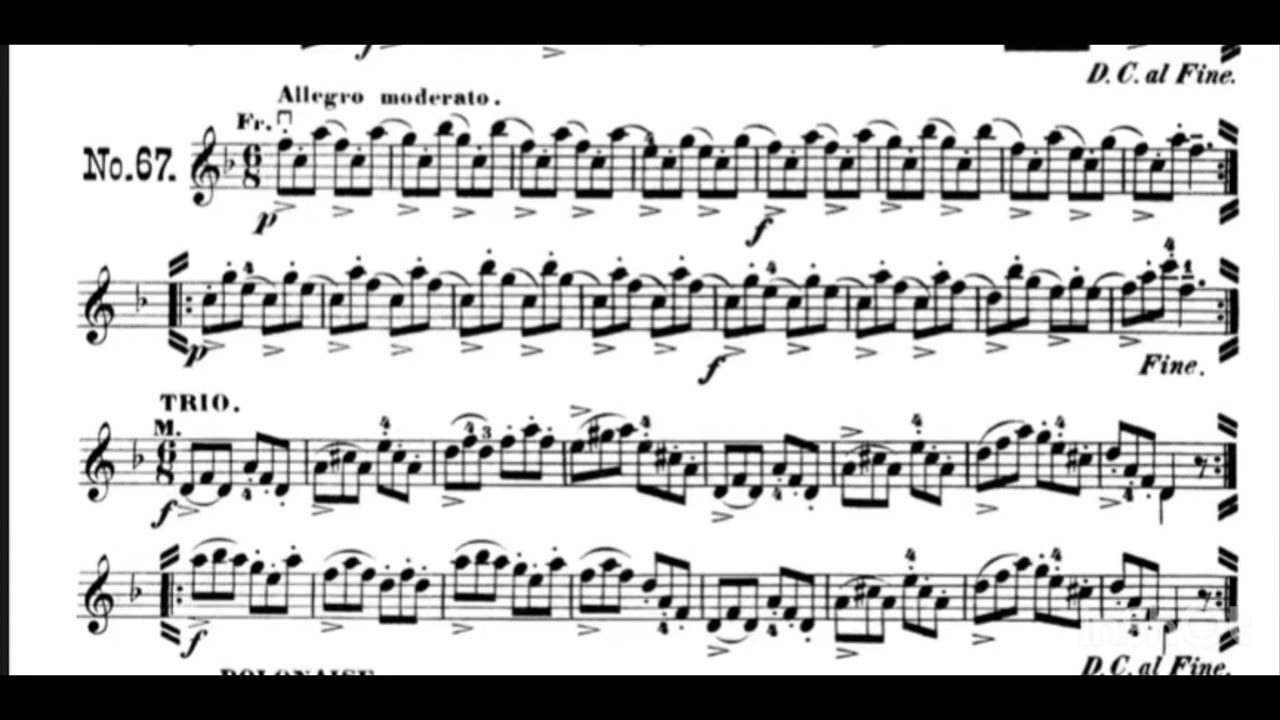 campagnoli 101 etudes No.67 YouTube