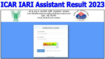 ICAR IARI Assistant Result 2023 ICAR IARI Assistant Result kaise dekhe