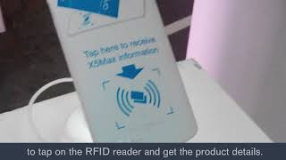 Tap on the RFID reader to get details via email.