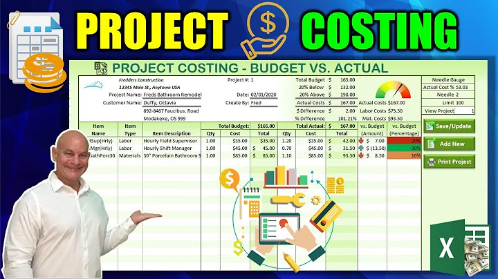 How To Create A Project Costing Application with Budget vs. Actual Costs In Excel [Free Download] - DayDayNews