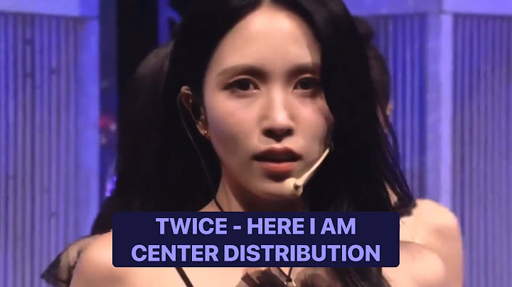 TWICE - HERE I AM - CENTER DISTRIBUTION