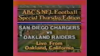 1979 Week 9 TNF - Chargers vs. Raiders