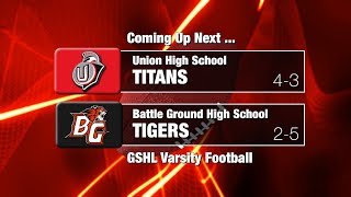Battle Ground Tigers Football vs Union Titans 10/25/19