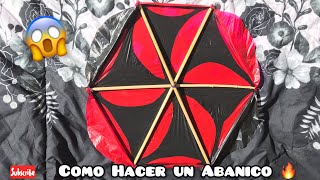 Chichigua 😱 Como Hacer Una Chichigua Con Diseño 🔥 Abanico Rojo Con Negro Papalote O Cometa Kite