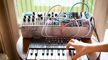 Eurorack Mutable Instruments Marbles + Plaits + Uburst Clouds + Roland JX03 | Modular Ambient