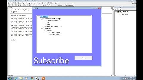 Visual Basic 6.0  Tree View Control Demo