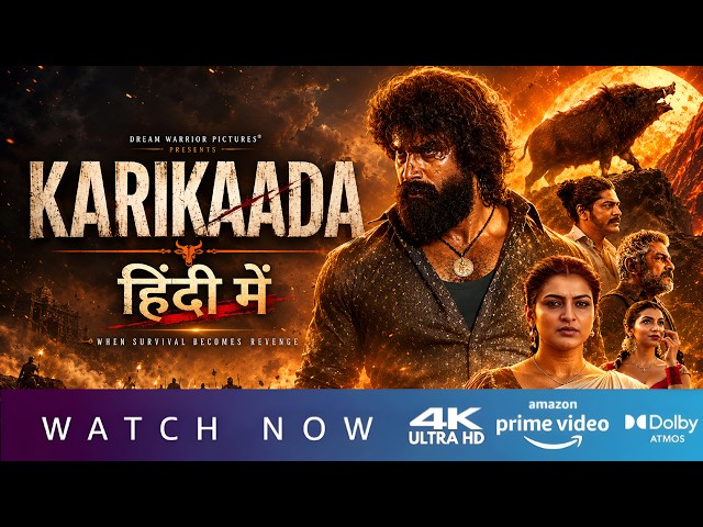 Karikaada Hindi Dubbed Now Streaming on Prime Video | Trailer Explained In Hindi