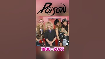Poison 1988-2025 #thenandnow #poison #nostalgia #music #rock #rockstar #shortvideo #shorts #80s