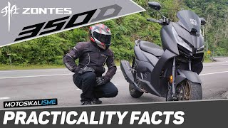 ZONTES 350D | 36HP / 38NM URBAN MAXI SCOOTER | PRACTICAL FACTS | PERFORMANCE TEST | SPECIAL FEATURES