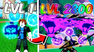 UPEI DO 1 AO 2800 COM A FRUTA RUMBLE do BLOX FRUITS!!