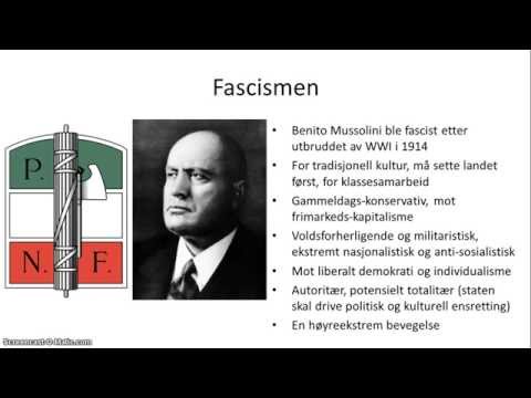 Video: Årsaker Til Fascisme I Italia