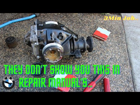 Replacing BMW Differential Output Shaft Seals (NO SPECIALTY TOOLS!) - TAKES 3 MINUTES