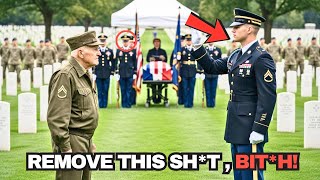 They Blocked the Veteran at a General’s Funeral —Then 4-Star General Stepped Outside and Saluted Him