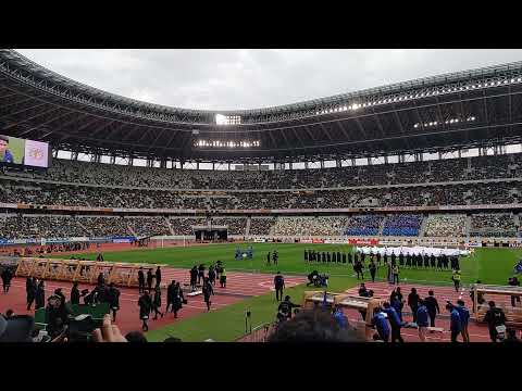 第100回全国高校サッカー選手権　選手入場　大津　青森山田