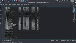 Use autoremove command to uninstall packages in Fedora.